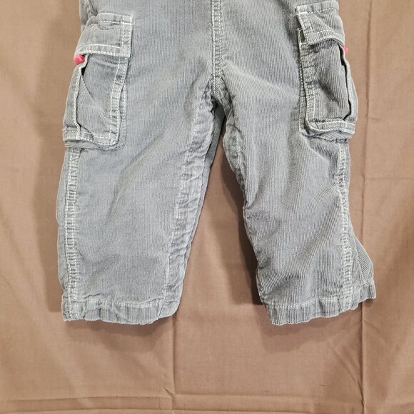 BABY BODEN Kids SZ 12-18 Months Overalls Corduroy Snap Buttons 100% Cotton Brown - Picture 7 of 11